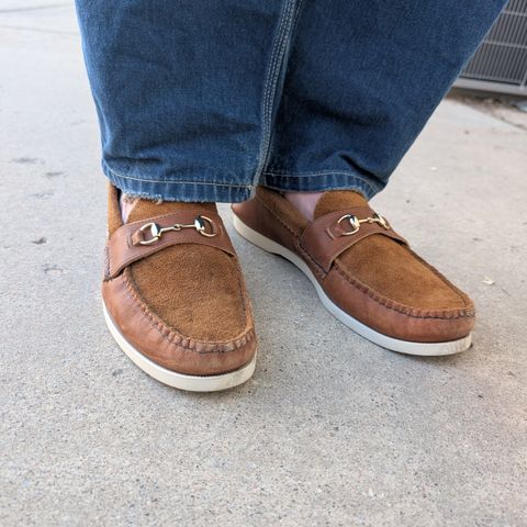 Yuketen Bit Loafer in 2T Orange