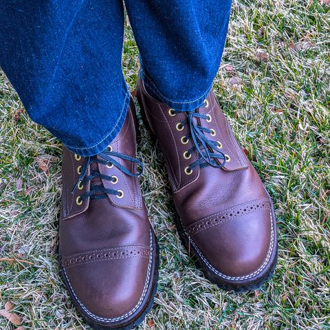 New River Boot Quade in Sb Foot Brown Tumbled Boomer
