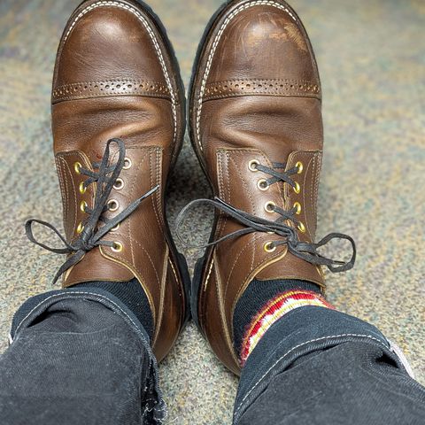 New River Boot Quade in Sb Foot Brown Tumbled Boomer