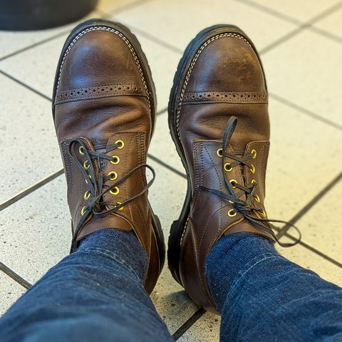 New River Boot Quade in Sb Foot Brown Tumbled Boomer