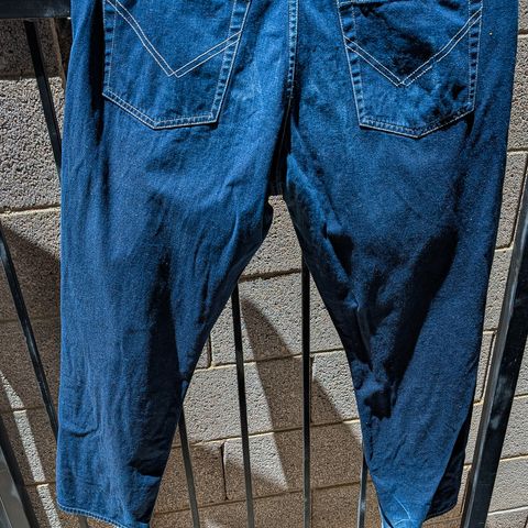 Search result thumbnail of Luxire Navy Multicolor Speckled Jeans in 14.5 Oz