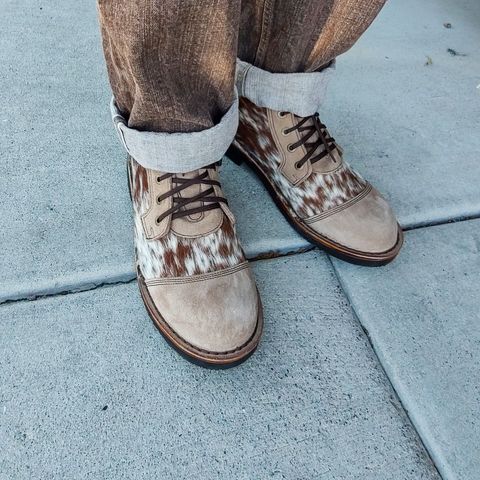 Jim Green Numzaan in Nguni Hair-on-hide & Fawn Roughout