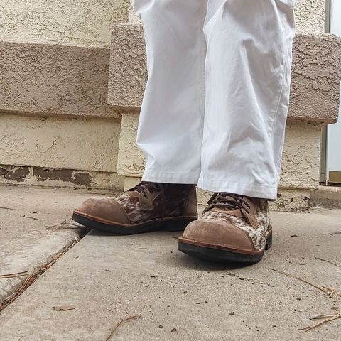 Jim Green Numzaan in Nguni Hair-on-hide & Fawn Roughout