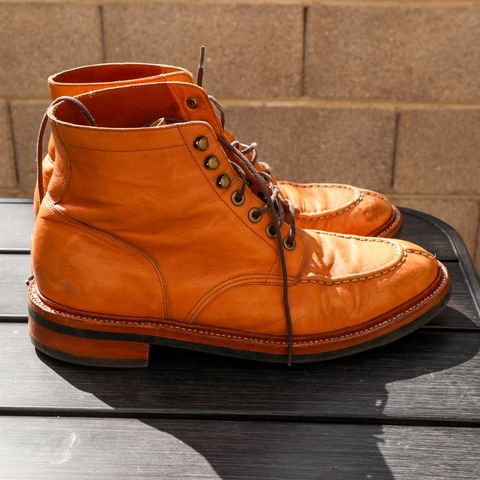 View photo of Grant Stone Ottawa Boot in Incas Natural Kangaroo