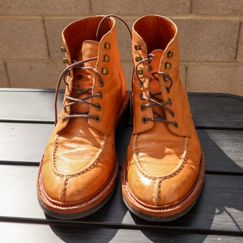 View photo of Grant Stone Ottawa Boot in Incas Natural Kangaroo