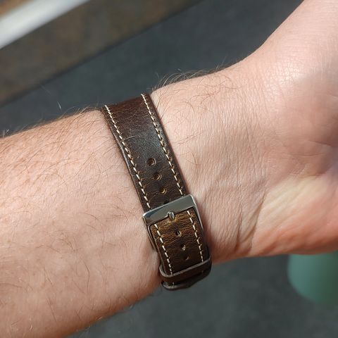 View photo of Fluco Unknown Model in Horween Brown Nut Dublin