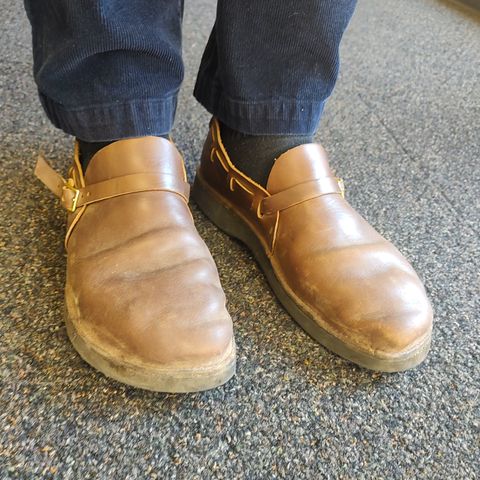 Aurora Shoe Co. Middle English in Horween Olive Chromexcel