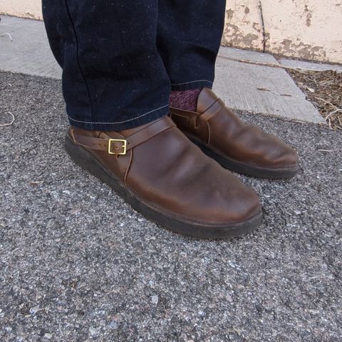 View photo of Aurora Shoe Co. Middle English in Horween Olive Chromexcel