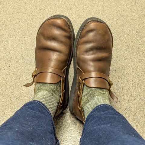 View photo of Aurora Shoe Co. Middle English in Horween Olive Chromexcel