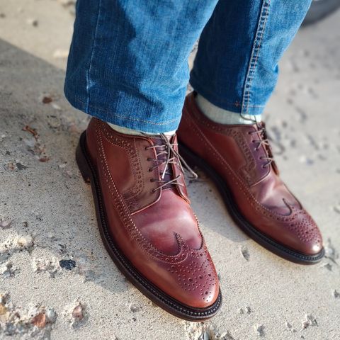 Grant Stone Longwing in Horween Garnet Shell Cordovan