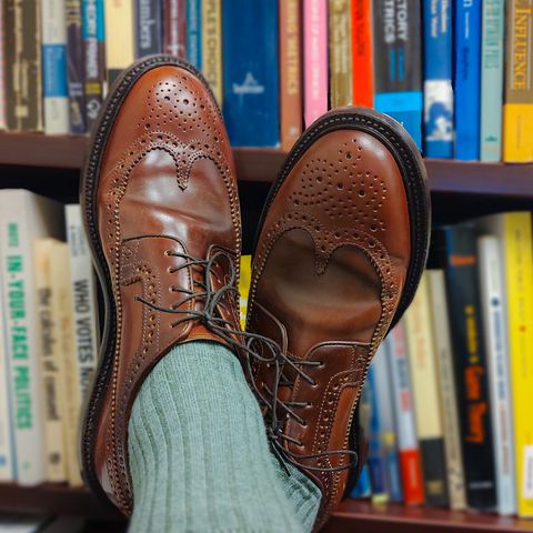 Grant Stone Longwing in Horween Garnet Shell Cordovan