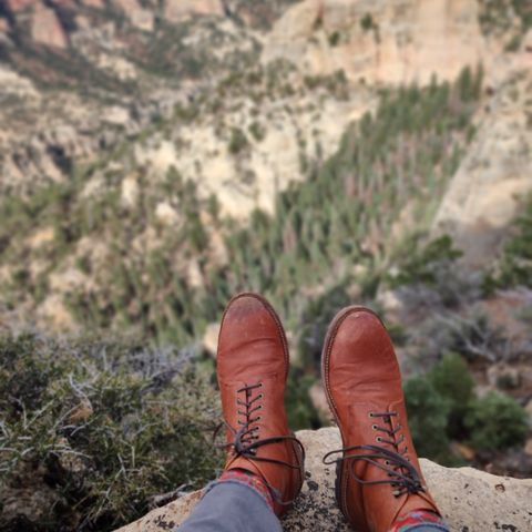Grant Stone Edward Boot in Incas Rust Kangaroo