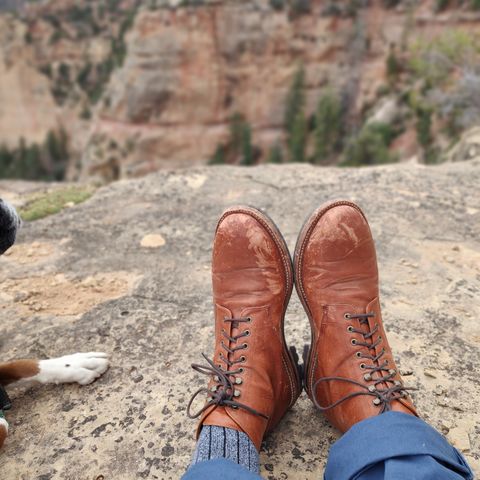 Grant Stone Edward Boot in Incas Rust Kangaroo