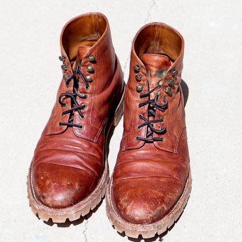 Grant Stone Edward Boot in Incas Rust Kangaroo