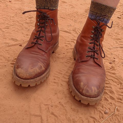 Grant Stone Edward Boot in Incas Rust Kangaroo