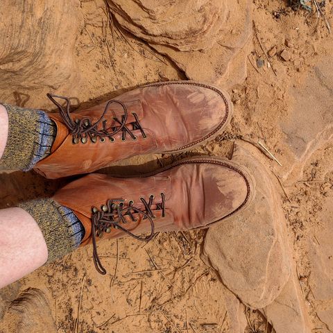 Grant Stone Edward Boot in Incas Rust Kangaroo