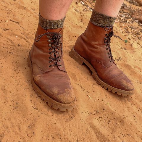Grant Stone Edward Boot in Incas Rust Kangaroo
