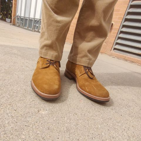 View photo of Kiattoko Handmade Boondockers in Horween Wheat Chamois Roughout