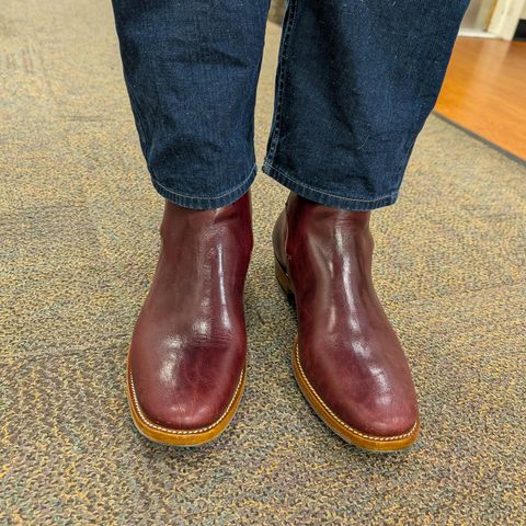 Kiatokko Handmade Jodhpur in Wickett & Craig Burgundy Milled Traditional Harness