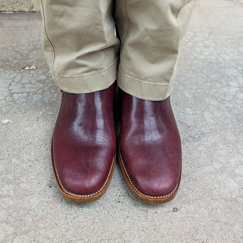 Kiatokko Handmade Jodhpur in Wickett & Craig Burgundy Milled Traditional Harness