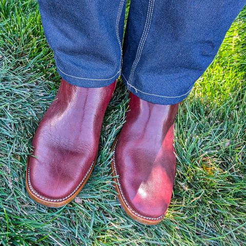 Kiatokko Handmade Jodhpur in Wickett & Craig Burgundy Milled Traditional Harness