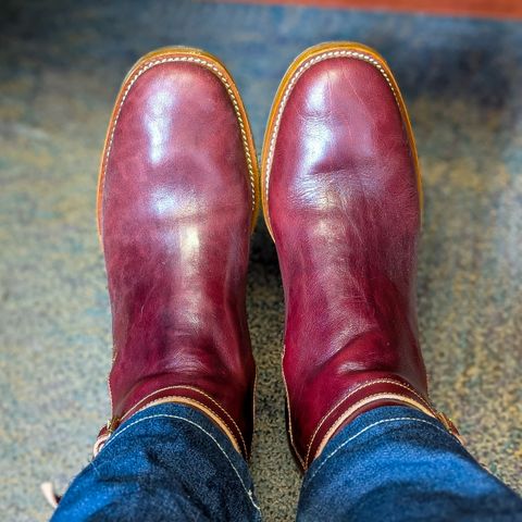 Kiatokko Handmade Jodhpur in Wickett & Craig Burgundy Milled Traditional Harness