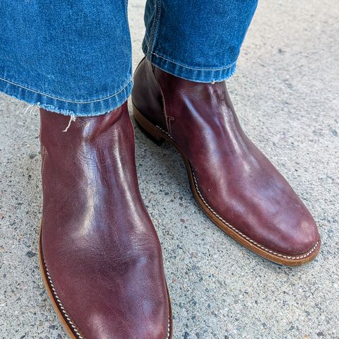 Kiatokko Handmade Jodhpur in Wickett & Craig Burgundy Milled Traditional Harness