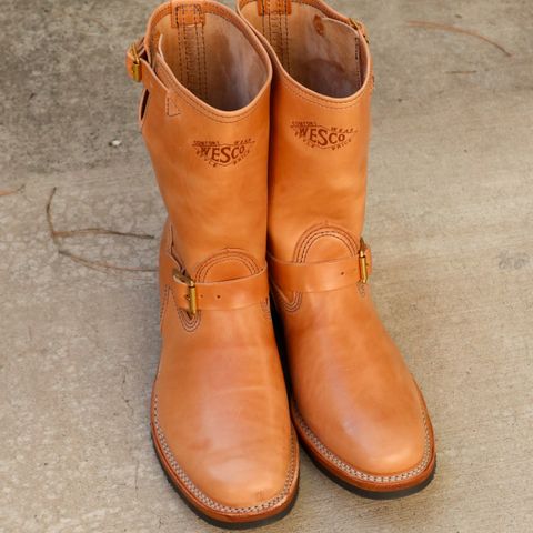 Wesco Boss Engineer Boot in Maryam Natural Horsebutt