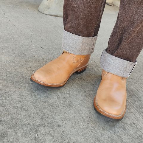 Wesco Boss Engineer Boot in Maryam Natural Horsebutt