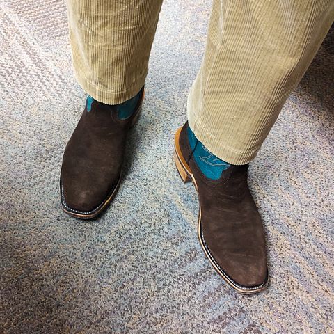Fenoglio South Texas Tack Exclusive in Nicotine Roughout With Distressed Turquoise