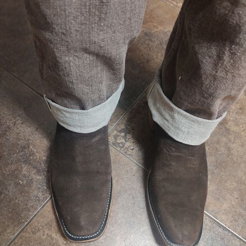 Fenoglio South Texas Tack Exclusive in Nicotine Roughout With Distressed Turquoise