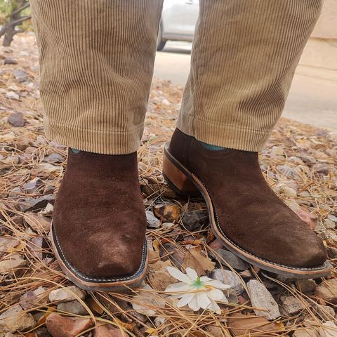 Fenoglio South Texas Tack Exclusive in Nicotine Roughout With Distressed Turquoise