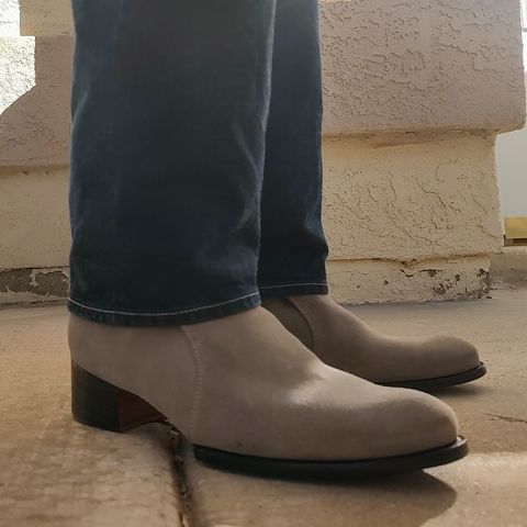 View photo of The Last Shoemaker Jodhpur in Grey Suede