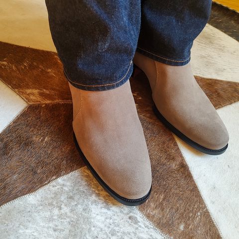 View photo of The Last Shoemaker Jodhpur in Grey Suede