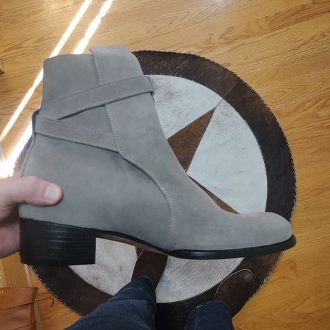 View photo of The Last Shoemaker Jodhpur in Grey Suede