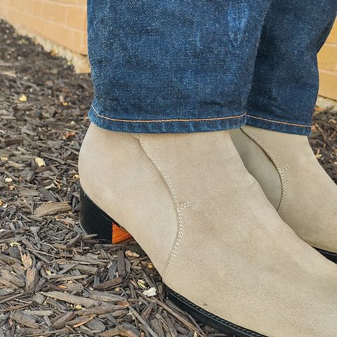 View photo of The Last Shoemaker Jodhpur in Grey Suede