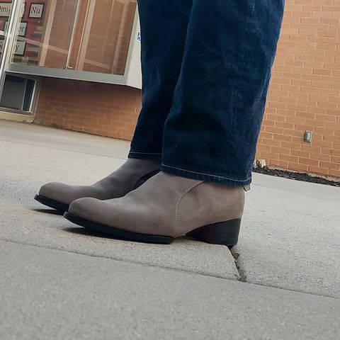 View photo of The Last Shoemaker Jodhpur in Grey Suede