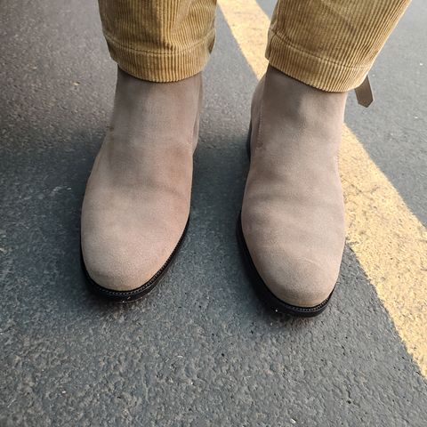 View photo of The Last Shoemaker Jodhpur in Grey Suede