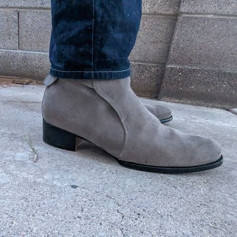 View photo of The Last Shoemaker Jodhpur in Grey Suede