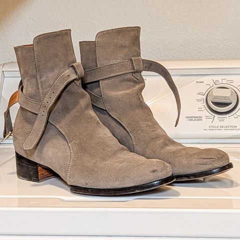 The Last Shoemaker Jodhpur in Grey Suede