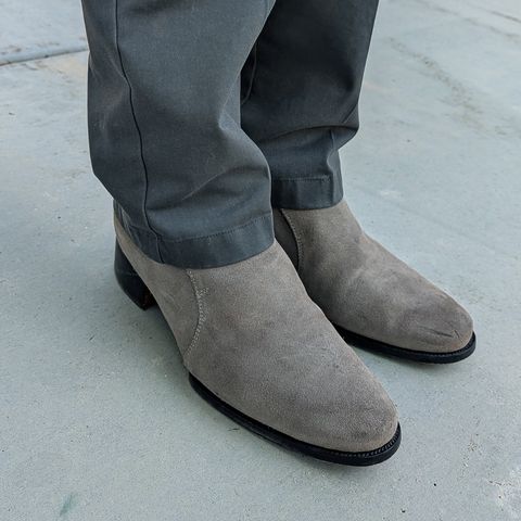 The Last Shoemaker Jodhpur in Grey Suede