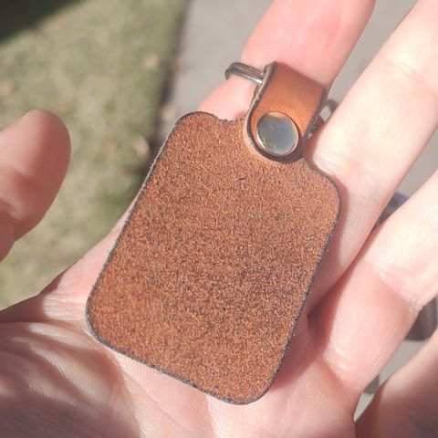 View photo of Harker Leatherworks Key Fob in Conceria Walpier Natural Buttero