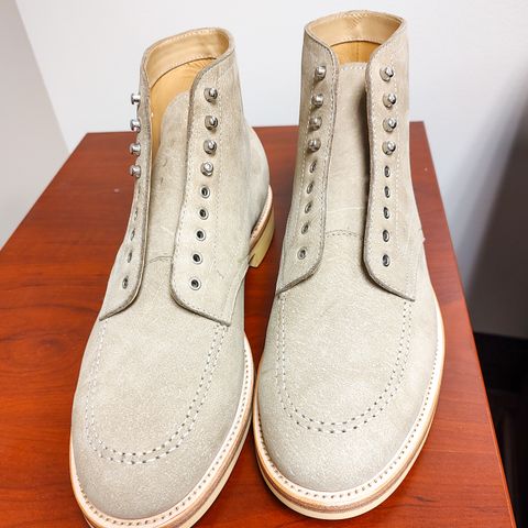 Quan Shoemaker Moc Toe in Canvas Kudu