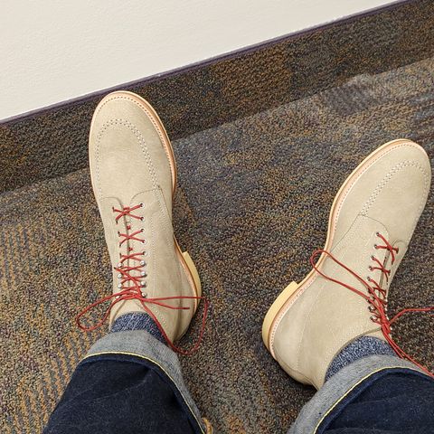 Quan Shoemaker Moc Toe in Canvas Kudu