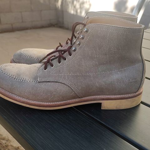 Quan Shoemaker Moc Toe in Canvas Kudu