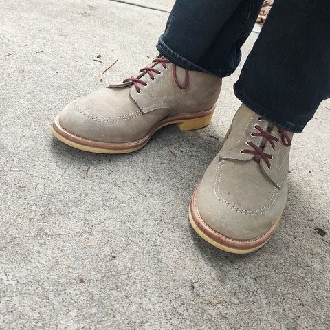 Quan Shoemaker Moc Toe in Canvas Kudu