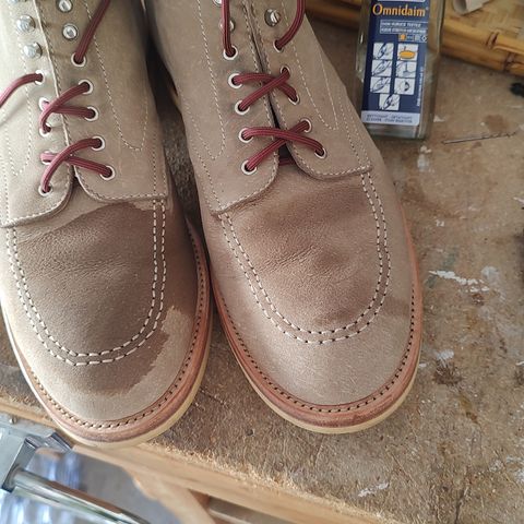 Quan Shoemaker Moc Toe in Canvas Kudu