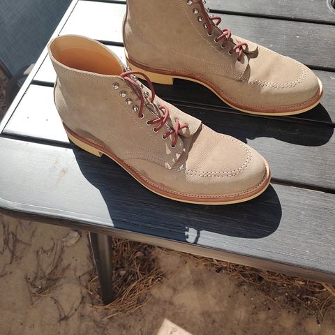 Quan Shoemaker Moc Toe in Canvas Kudu