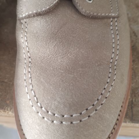 Quan Shoemaker Moc Toe in Canvas Kudu