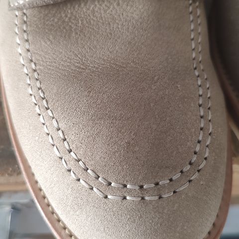 Quan Shoemaker Moc Toe in Canvas Kudu